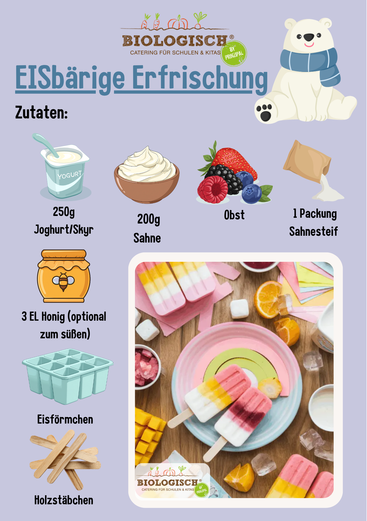 Eisbaerige Erfrischung - Kinderrezepte