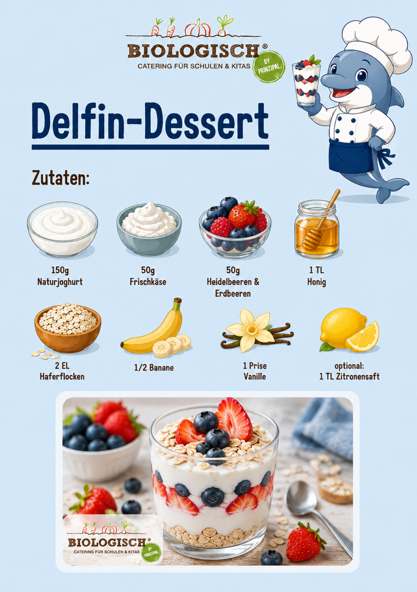 Delfin Dessert Titel - Kinderrezepte