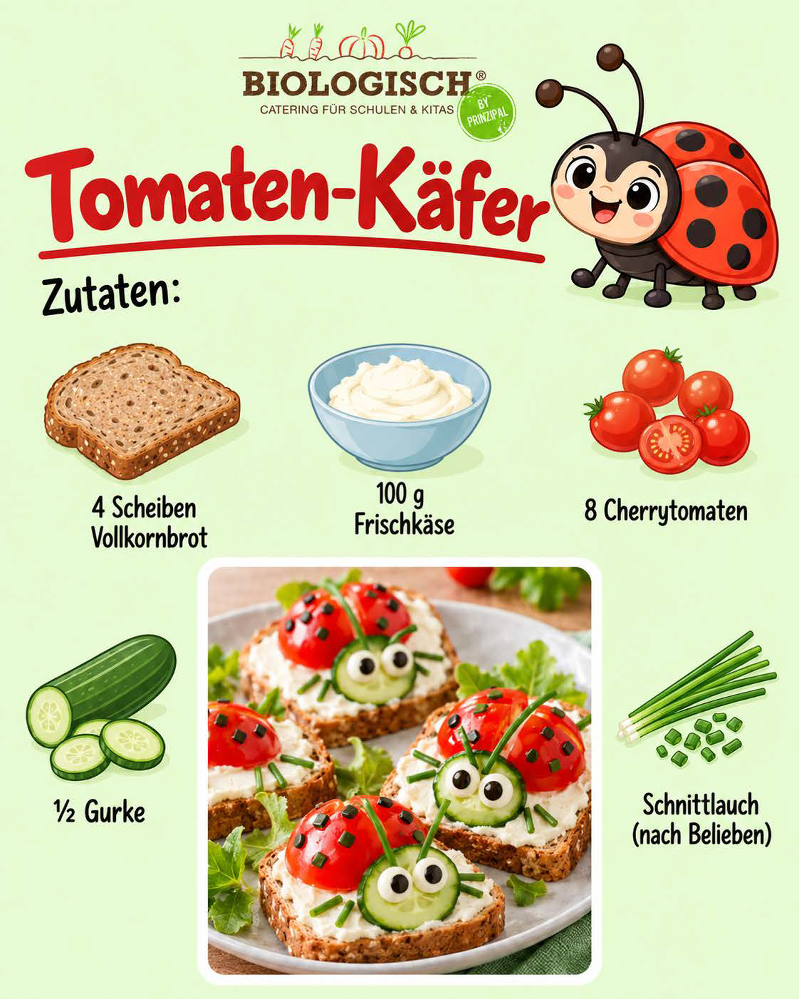 Titel BIOLOGISCH TOMATENKAEFER 1 - Kinderrezepte